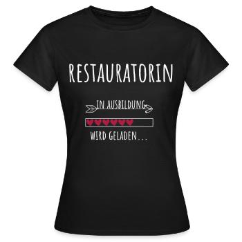 Restauratorin Ausbildung Beruf Geschenk - Frauen T-Shirt - Schwarz - Vorne - AI Model Female 172 dark (172cm)