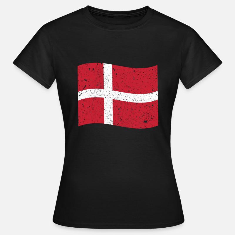 Drapeau Danemark Drapeau Danemark Drapeau Dansk - T-shirt Femme - noir