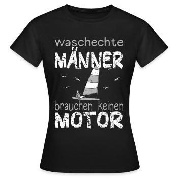 Jolle Jollen Jollensegeln Segler Segeln Kapitän - Frauen T-Shirt - Schwarz - Vorne - AI Model Female 172 dark (172cm)