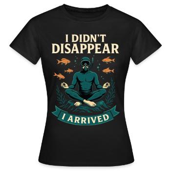 Plongeur Ocean I n’a pas disparu - T-shirt Femme - noir - Devant - AI Model Female 172 dark (172cm)