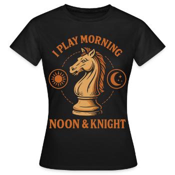 Ich Spiele Morgens Mittags - Frauen T-Shirt - Schwarz - Vorne - AI Model Female 172 dark (172cm)