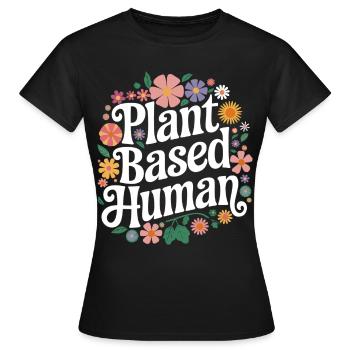 Végétarien Végétalien Végétarien Végétarien - T-shirt Femme - noir - Devant - AI Model Female 172 dark (172cm)