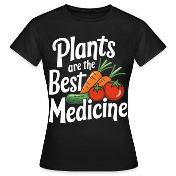 Végétarien Végétalien Végétarien Végétarien - T-shirt Femme - noir - Devant - AI Model Female 172 dark (172cm)