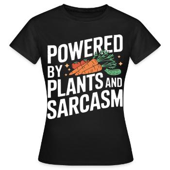 Végétarien Végétalien Végétarien Végétarien - T-shirt Femme - noir - Devant - AI Model Female 172 dark (172cm)