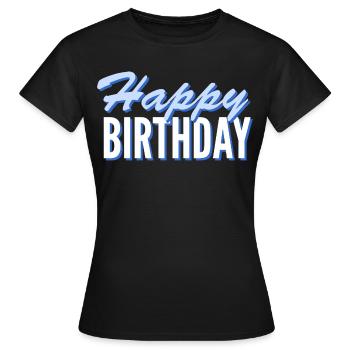 Félicitations Idée cadeau de vœux d’anniversaire - T-shirt Femme - noir - Devant - AI Model Female 172 dark (172cm)