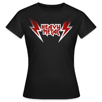 Heavy Metal - T-shirt Femme - noir - Devant - AI Model Female 172 dark (172cm)