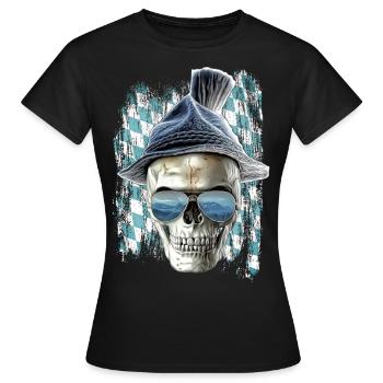 Crâne bavarois - T-shirt Femme - noir - Devant - AI Model Female 172 dark (172cm)