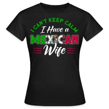 Mexikanische Flagge Mexikanische Wurzeln Geschenk - Frauen T-Shirt - Schwarz - Vorne - AI Model Female 172 dark (172cm)