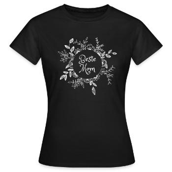 Best Mom Design - Frauen T-Shirt - Schwarz - Vorne - AI Model Female 172 dark (172cm)