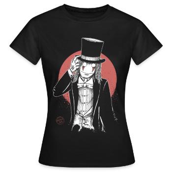 Spooky guy - Women's T-Shirt - black - Front - AI Model Female 172 dark (172cm)