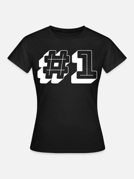 Nummer Eins Nummer 1 - Frauen T-Shirt - Schwarz