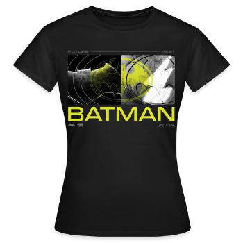 The Flash Und Batman Zukunft Und Vergangenheit - Frauen T-Shirt - Schwarz - Vorne - AI Model Female 172 dark (172cm)