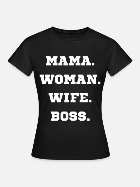 MAMMA DONNA MOGLIE - Maglietta da donna - nero
