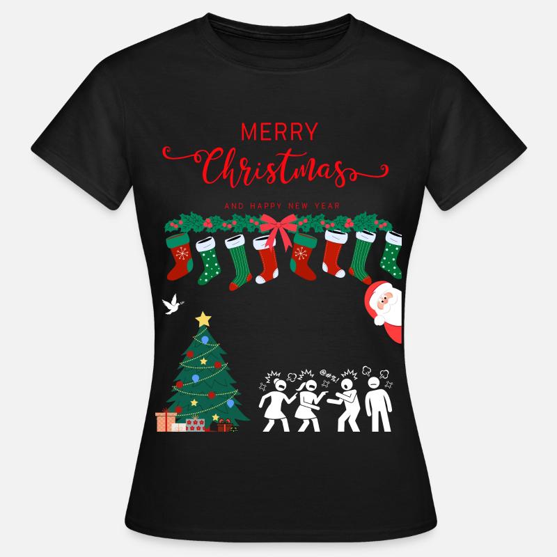 Merry Christmas - Women's T-Shirt - black