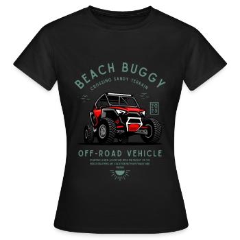 Buggy Strand Buggy Düne Geländewagen - Frauen T-Shirt - Schwarz - Vorne - AI Model Female 172 dark (172cm)