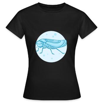 Cigale sauteuse vivante - T-shirt Femme - noir - Devant - AI Model Female 172 dark (172cm)