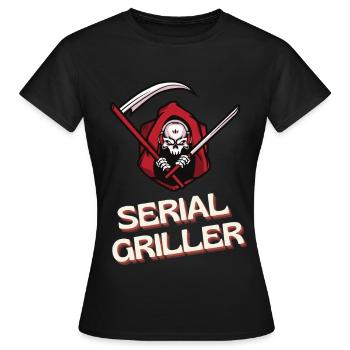Serial Griller - Women's T-Shirt - black - Front - AI Model Female 172 dark (172cm)