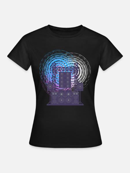Système audio LCD Retro Classic - T-shirt Femme - noir