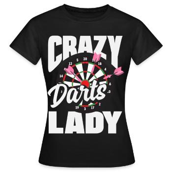 Fléchettes drôles Expressions Cadeaux de fléchettes - T-shirt Femme - noir - Devant - AI Model Female 172 dark (172cm)