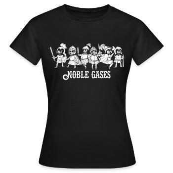 Chemie Chemiker Periodensystem Edelgase Geschenk - Frauen T-Shirt - Schwarz - Vorne - AI Model Female 172 dark (172cm)