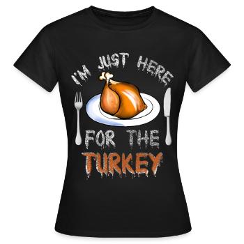 Food Contest - Women's T-Shirt - black - Front - AI Model Female 172 dark (172cm)