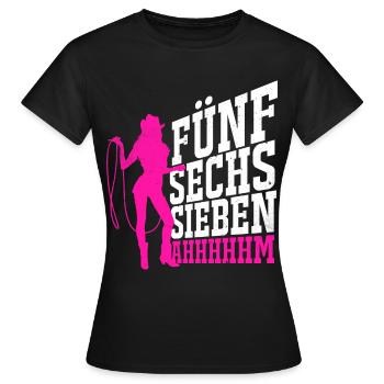 cow-boy - T-shirt Femme - noir - Devant - AI Model Female 172 dark (172cm)