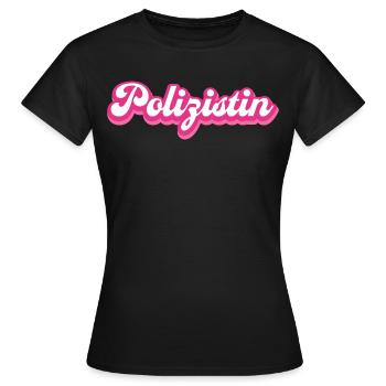 Polizistin Polizei Beruf Geschenkidee - Frauen T-Shirt - Schwarz - Vorne - AI Model Female 172 dark (172cm)
