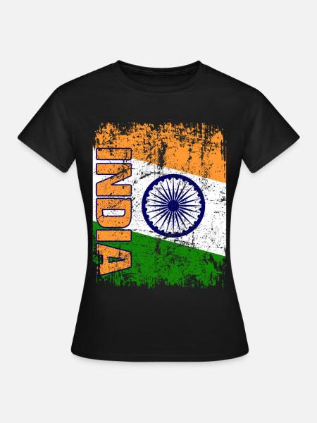 India - Frauen T-Shirt - Schwarz