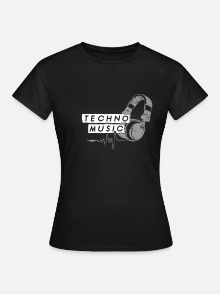 Techno music - T-shirt Femme - noir