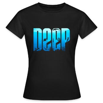 DEEP - Seabed - Women's T-Shirt - black - Front - AI Model Female 172 dark (172cm)