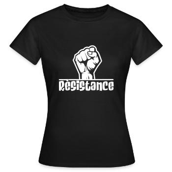 Resistance - Women's T-Shirt - black - Front - AI Model Female 172 dark (172cm)