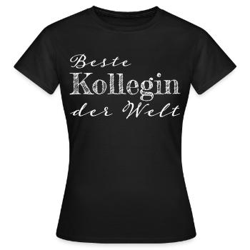 Kollegin Abschiedsgeschenk Geschenkidee - Frauen T-Shirt - Schwarz - Vorne - AI Model Female 172 dark (172cm)