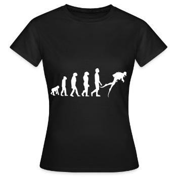 Tauchentwicklung - Frauen T-Shirt - Schwarz - Vorne - AI Model Female 172 dark (172cm)