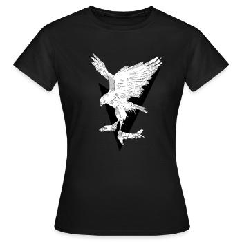 Hawk Fighter - Women's T-Shirt - black - Front - AI Model Female 172 dark (172cm)