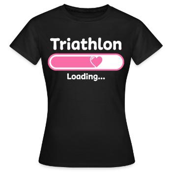 Triathlet Triathlon Sportler Geschenkidee - Frauen T-Shirt - Schwarz - Vorne - AI Model Female 172 dark (172cm)