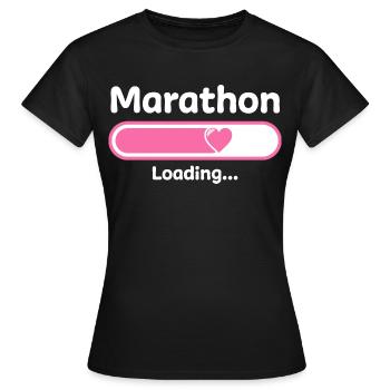 Marathon Marathonläufer Triathlon Sportler - Frauen T-Shirt - Schwarz - Vorne - AI Model Female 172 dark (172cm)