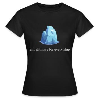 Eisberg Film - Frauen T-Shirt - Schwarz - Vorne - AI Model Female 172 dark (172cm)