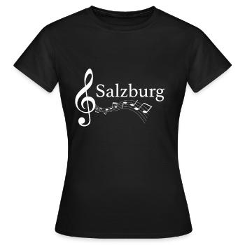 Salzbourg - T-shirt Femme - noir - Devant - AI Model Female 172 dark (172cm)