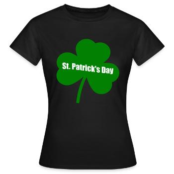 St Patricks Day St Patricks Day St Patricks Day - T-shirt Femme - noir - Devant - AI Model Female 172 dark (172cm)