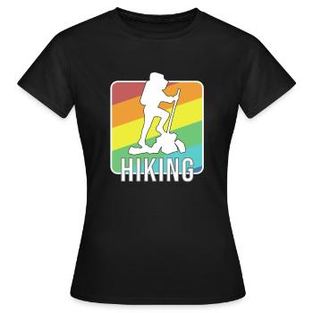 Hiking hiking hiking - Women's T-Shirt - black - Front - AI Model Female 172 dark (172cm)