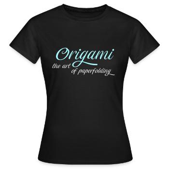origami - T-shirt Femme - noir - Devant - AI Model Female 172 dark (172cm)