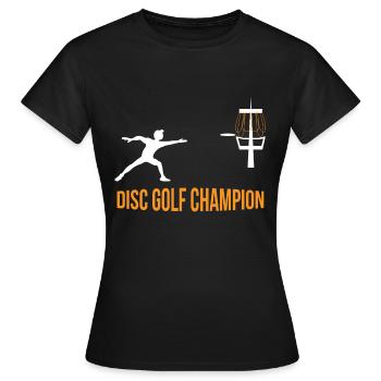 Disc Golf - Frauen T-Shirt - Schwarz - Vorne - AI Model Female 172 dark (172cm)