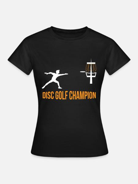 Disc Golf - Frauen T-Shirt - Schwarz