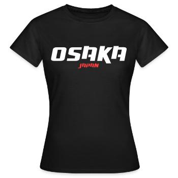 Osaka | Japan - Frauen T-Shirt - Schwarz - Vorne - AI Model Female 172 dark (172cm)