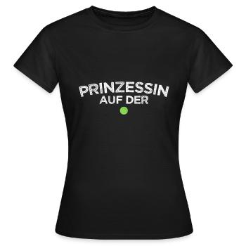 Prinzessin auf der Erbse - Frauen T-Shirt - Schwarz - Vorne - AI Model Female 172 dark (172cm)