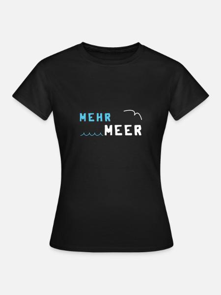Meer - Frauen T-Shirt - Schwarz