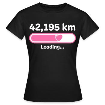 Marathon Marathon Runner Sport - Women's T-Shirt - black - Front - AI Model Female 172 dark (172cm)