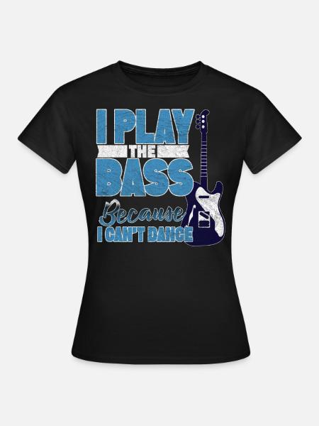 Bassiste bassiste bassiste bassiste guitariste - T-shirt Femme - noir