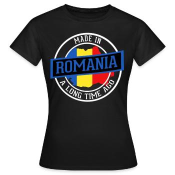 Roumanie - T-shirt Femme - noir - Devant - AI Model Female 172 dark (172cm)