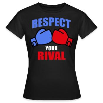 Boxhandschuhe - Frauen T-Shirt - Schwarz - Vorne - AI Model Female 172 dark (172cm)